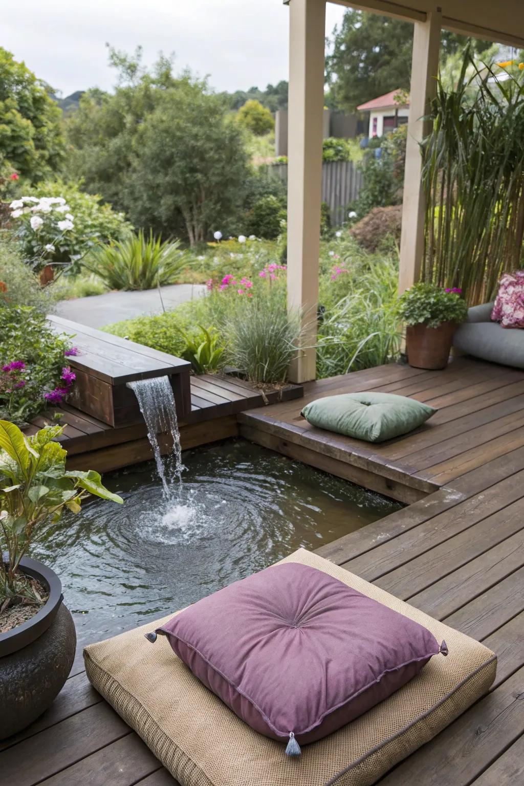 A tranquil retreat adds serenity and calm to your deck.