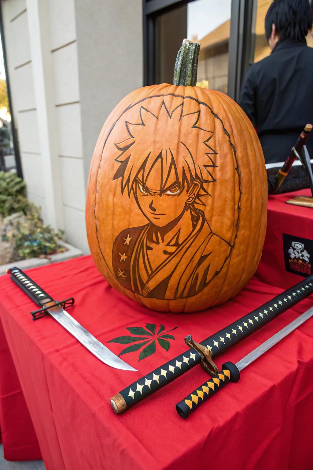 Gourd tribute to a favorite anime hero.