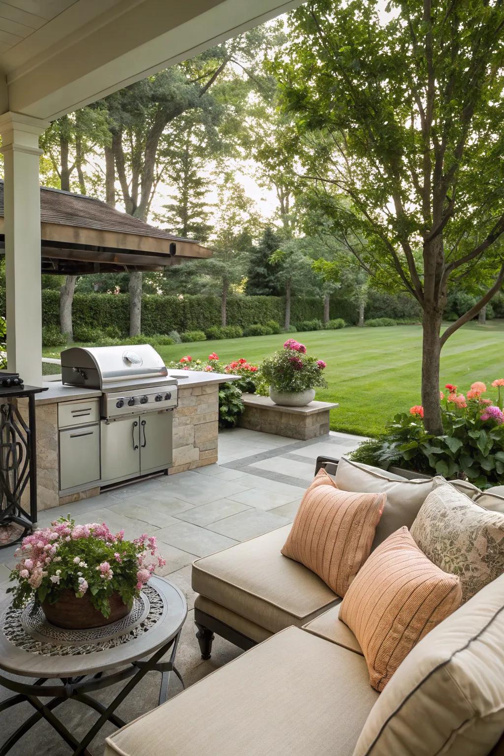 Comfortable seating encourages relaxation and conversation.