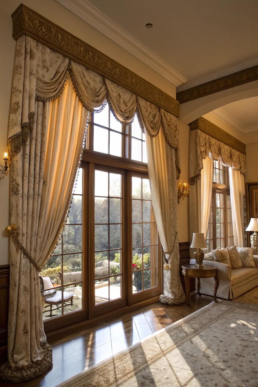 Ornamental features add luxury and personalization.