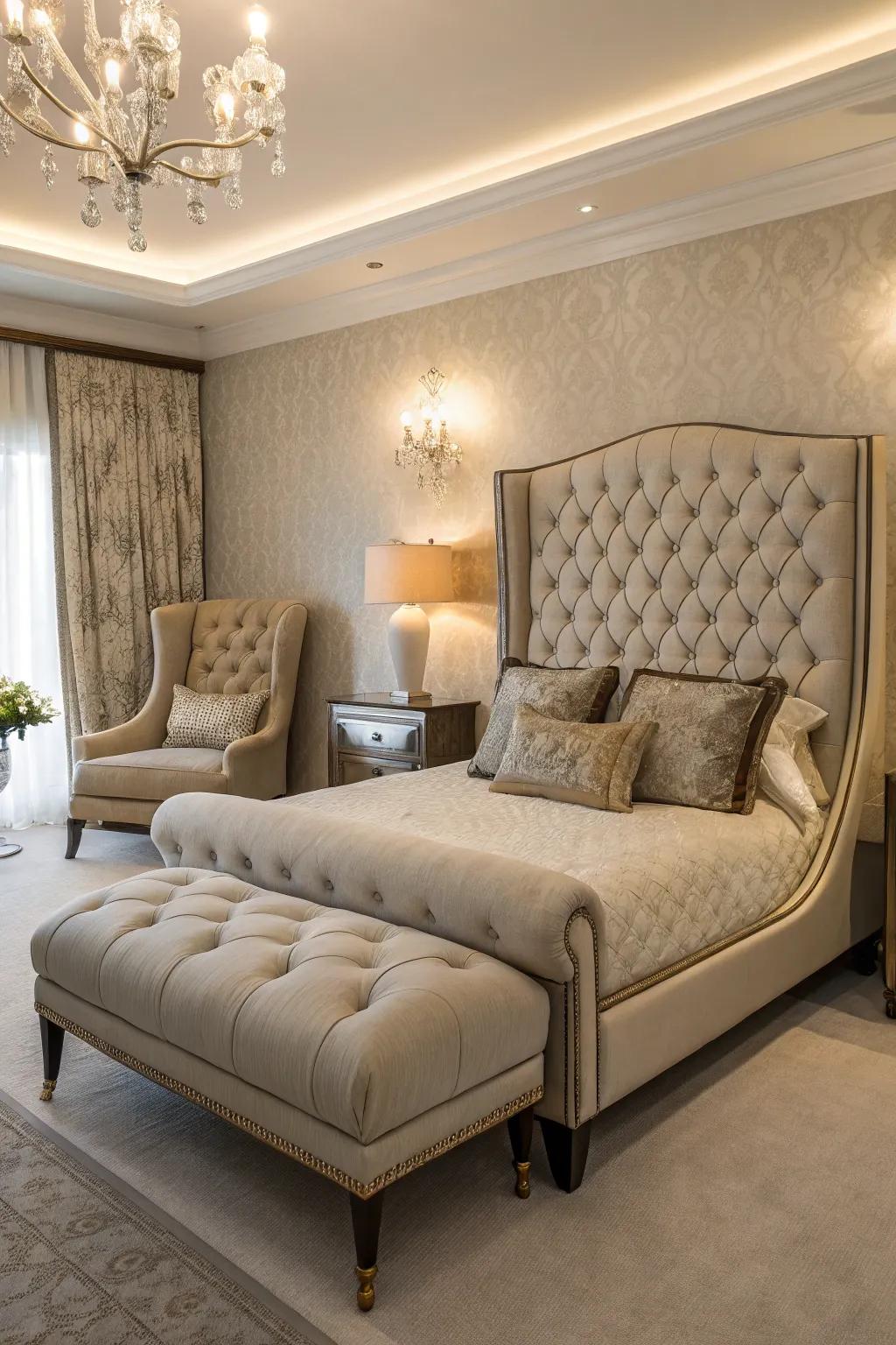 Stylish furniture pieces create a polished and unified design.
