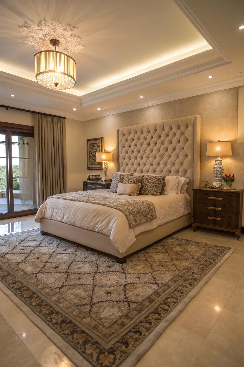 Comfortable rugs offer warmth and flair to the floor.