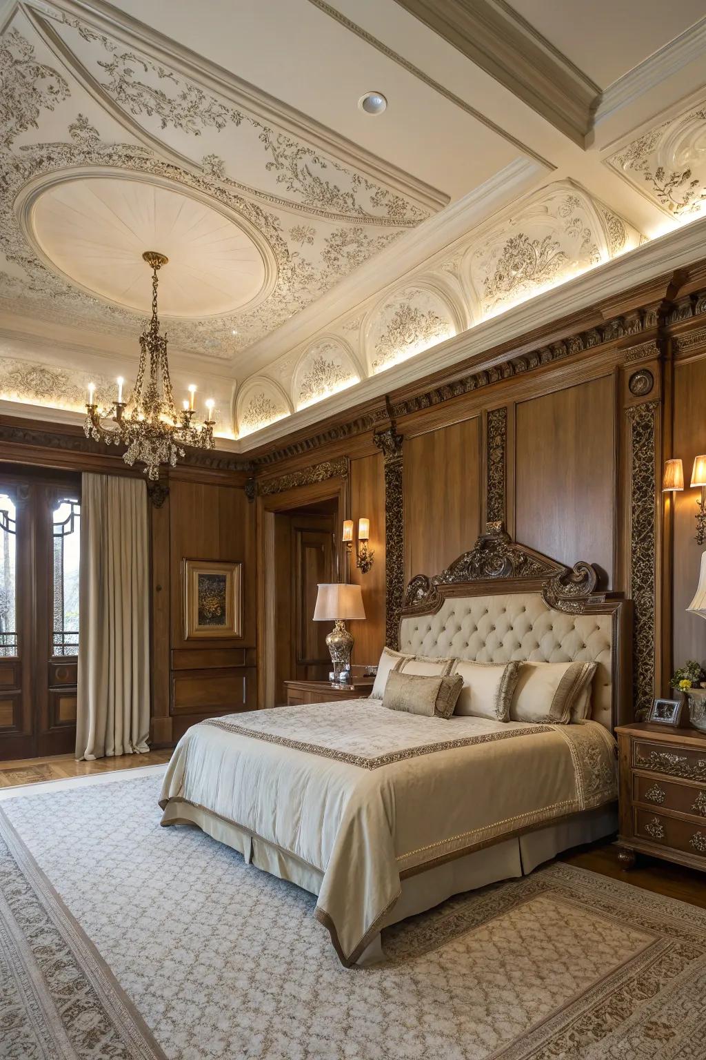 Beauty and refinement are added by architectural details.
