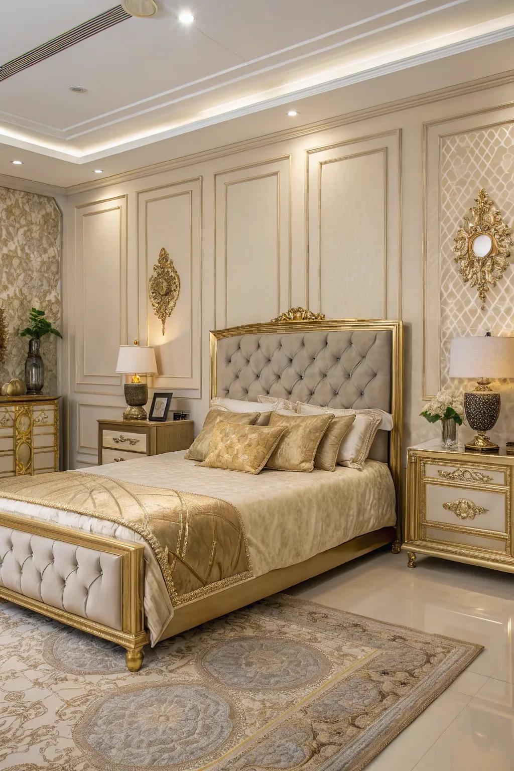 A hint of richness and beauty is added by golden highlights.