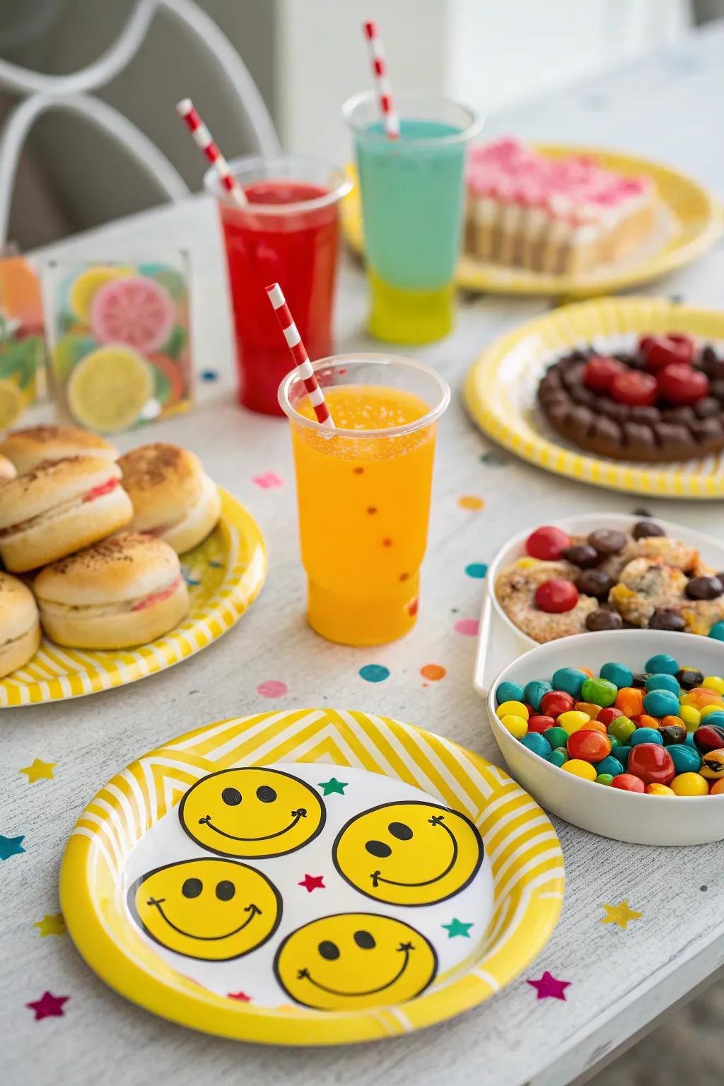 Timeless playful tableware adds charm to your gathering.