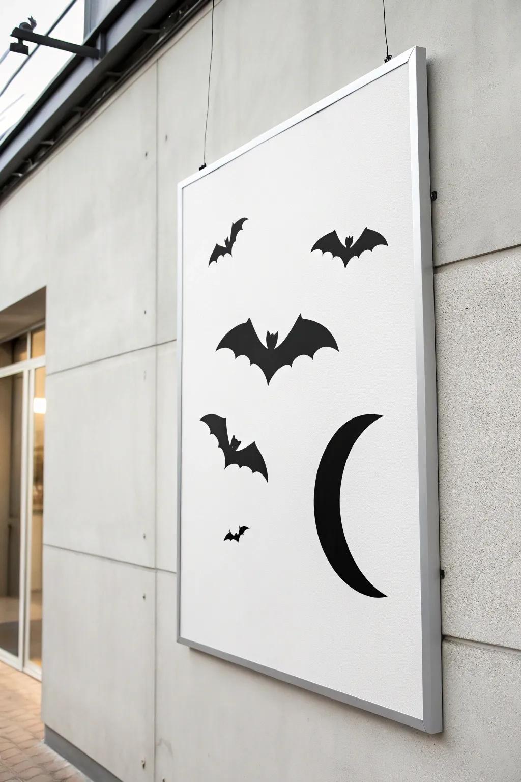 Chic minimalist horror poster for a sleek Halloween vibe.