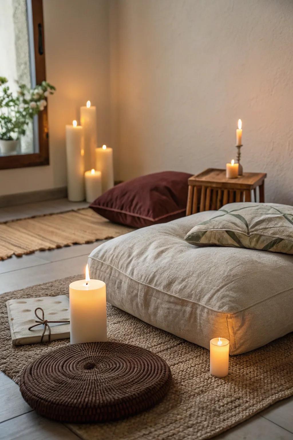 Relaxing corner for relaxation and reflection.