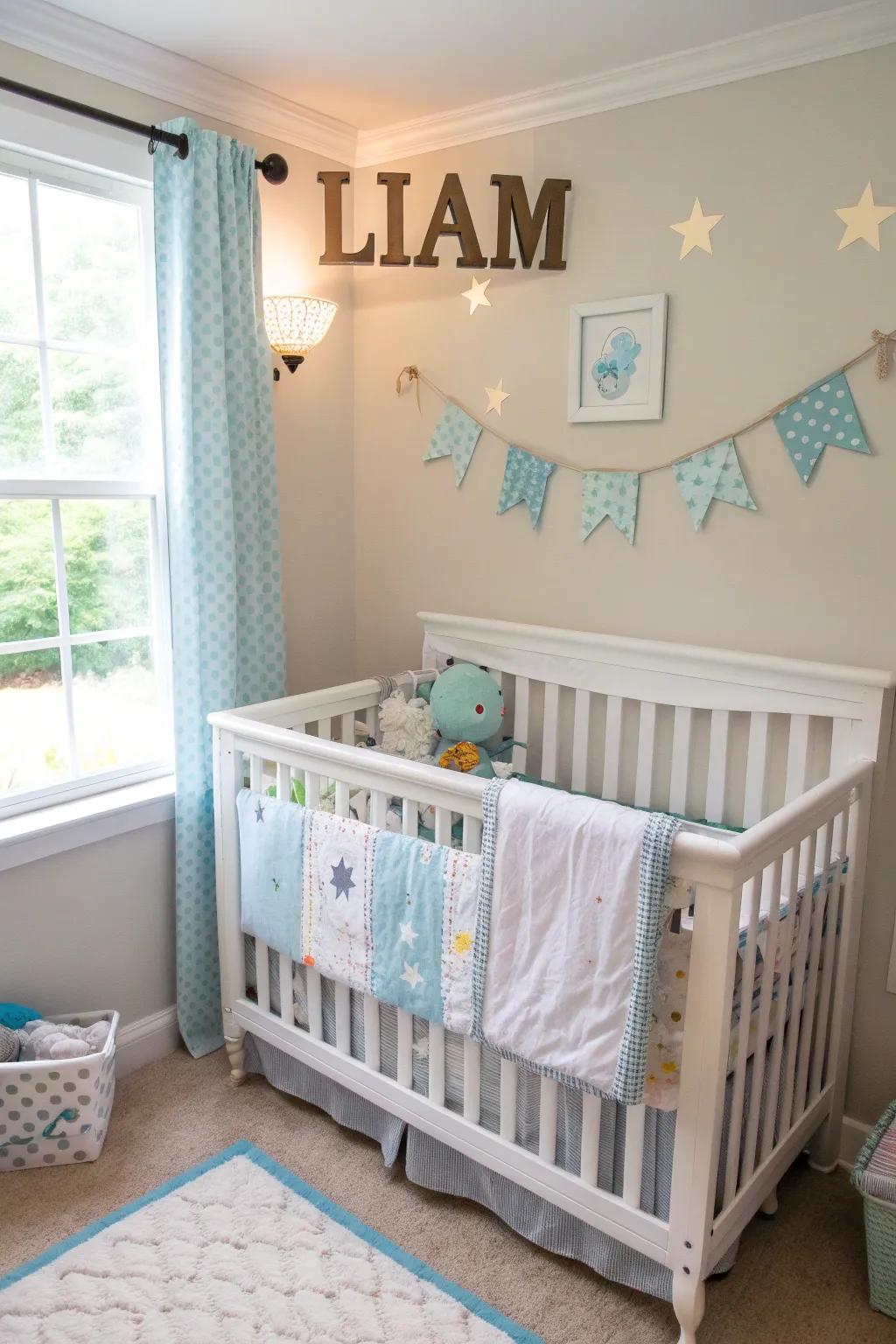 Custom touches impart a distinct flavor to the space.