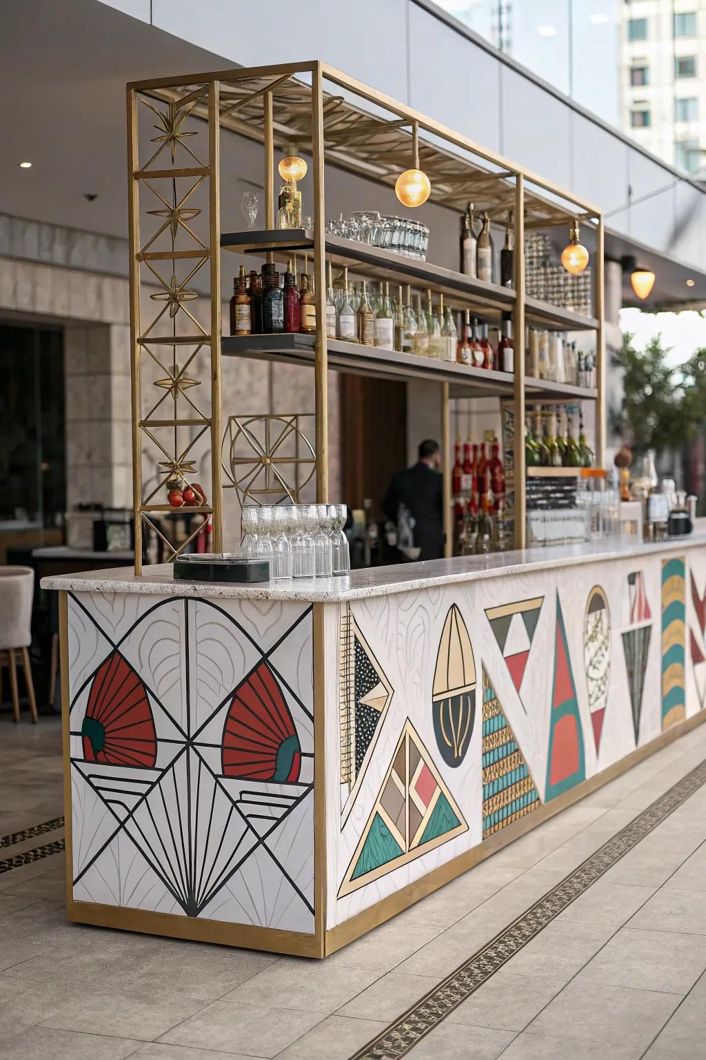Creative flair turns your bar into a masterpiece.