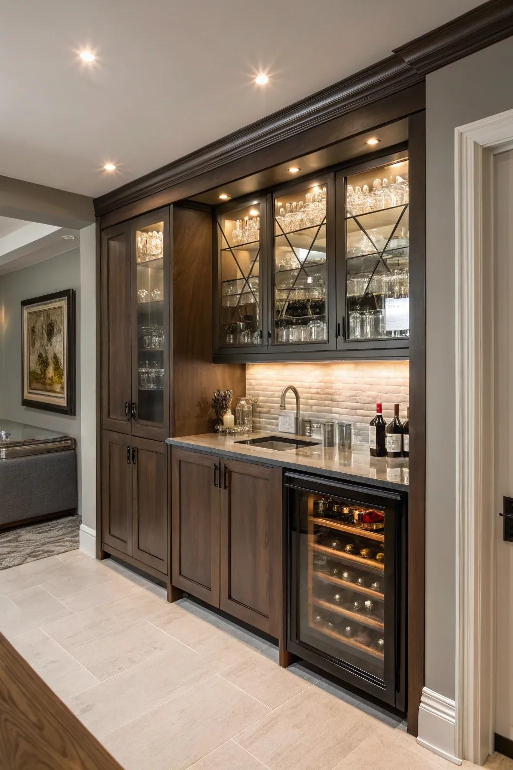 A hidden getaway for a clean, uncluttered look.