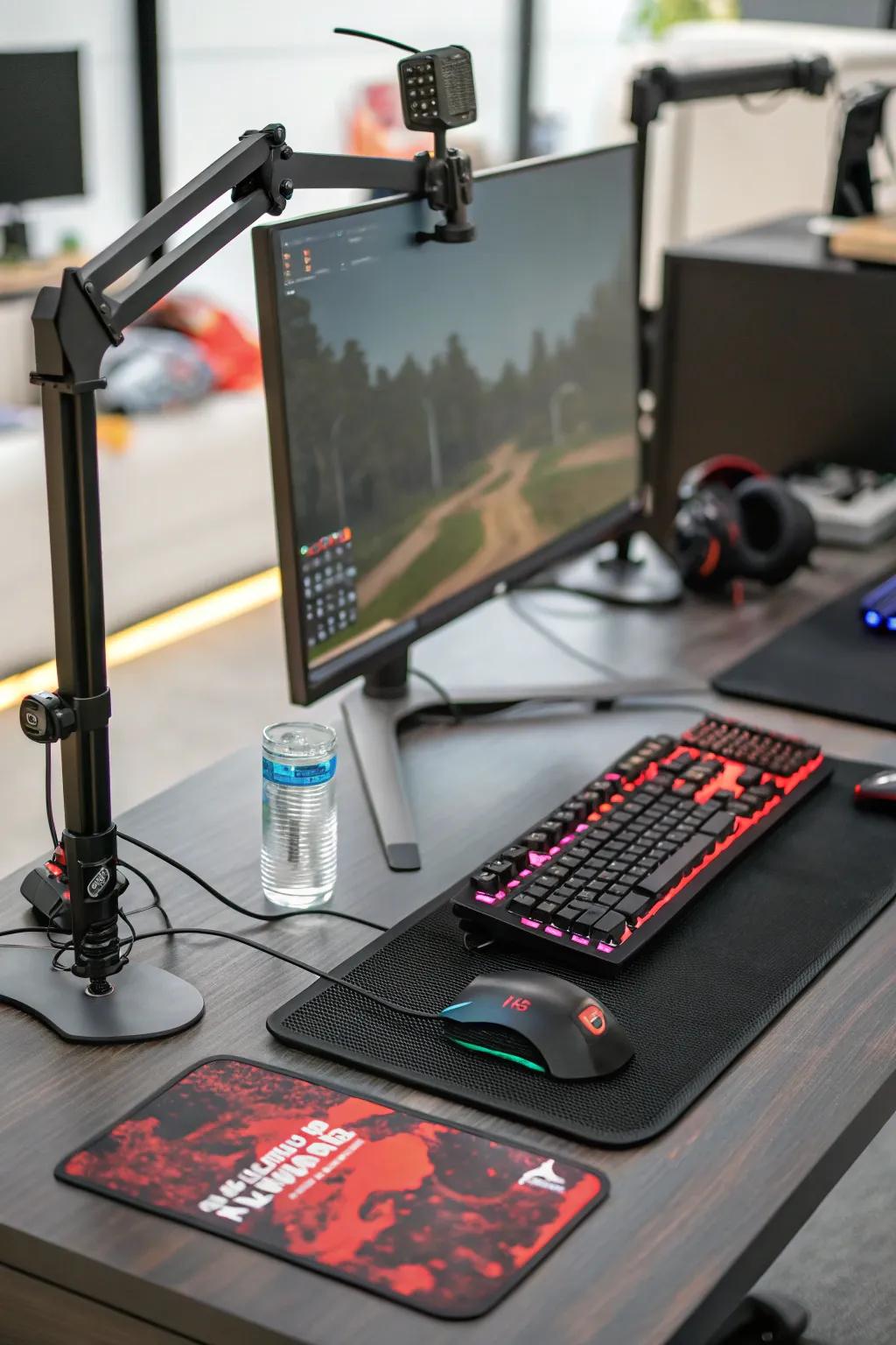 Desk gadgets enhance both style and function.