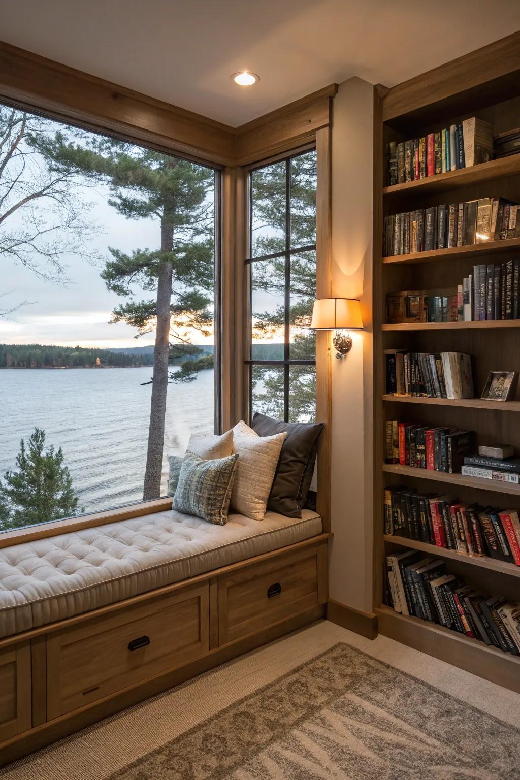 A secret nook provides a perfect escape within your home.