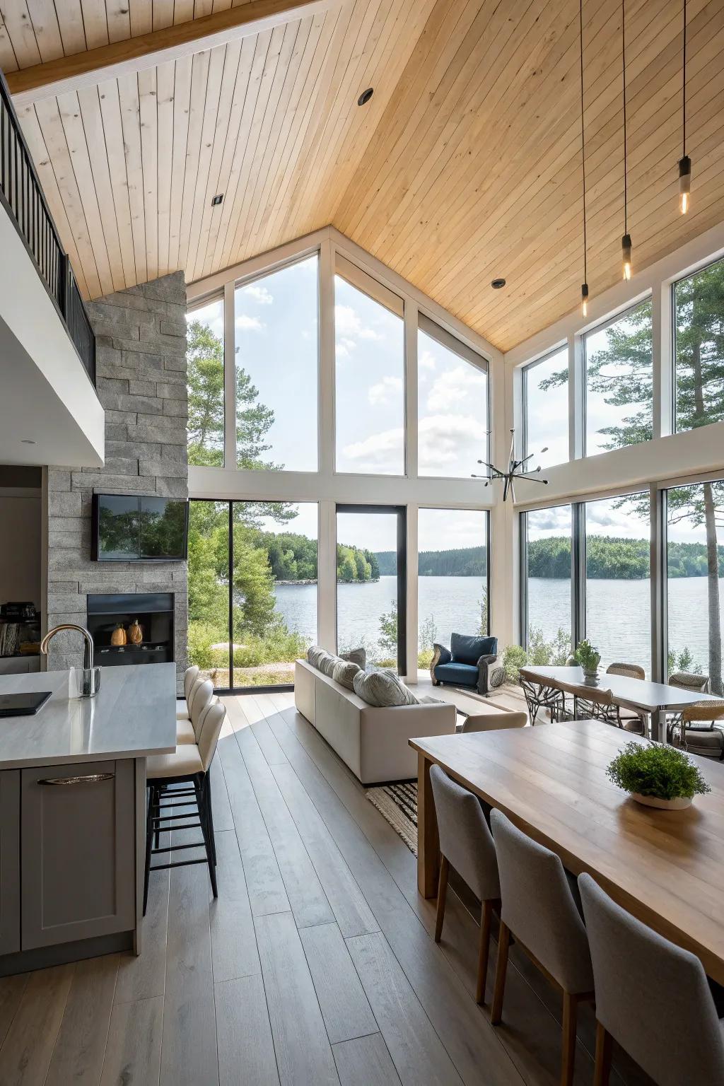 Open layouts create a seamless connection across living spaces.