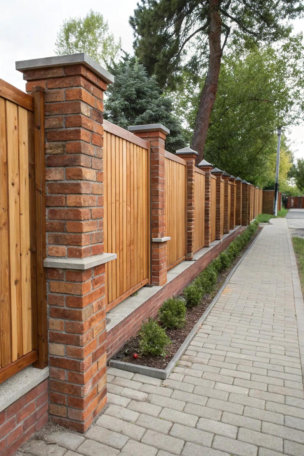 A stunning merge of blocks and wood for a welcoming vibe.