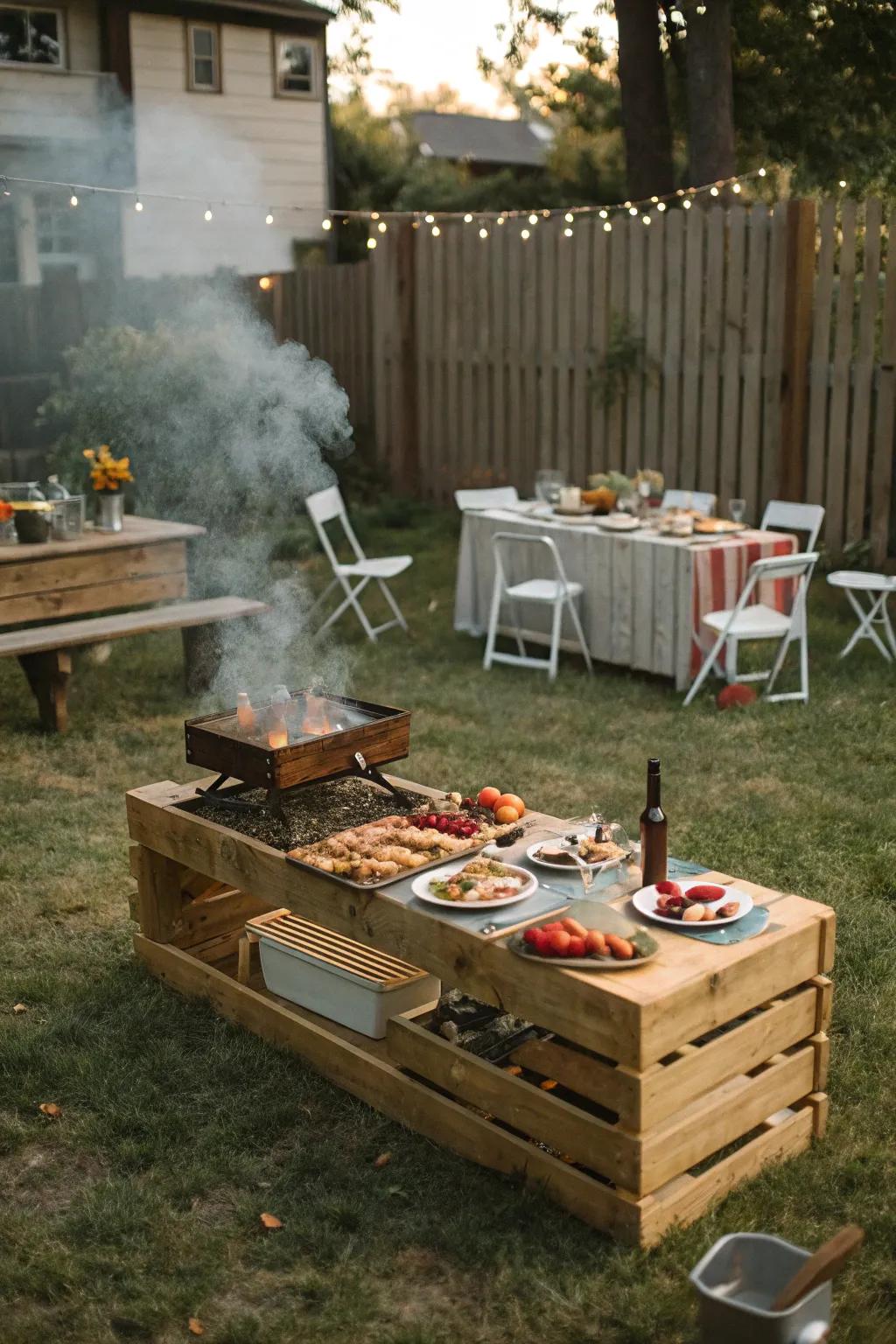 Enjoy a hearty barbecue feast with friends and family.