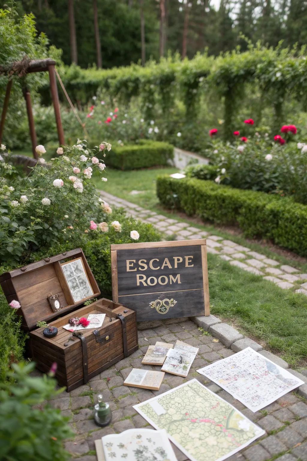 Test your wits with an outdoor escape room adventure.