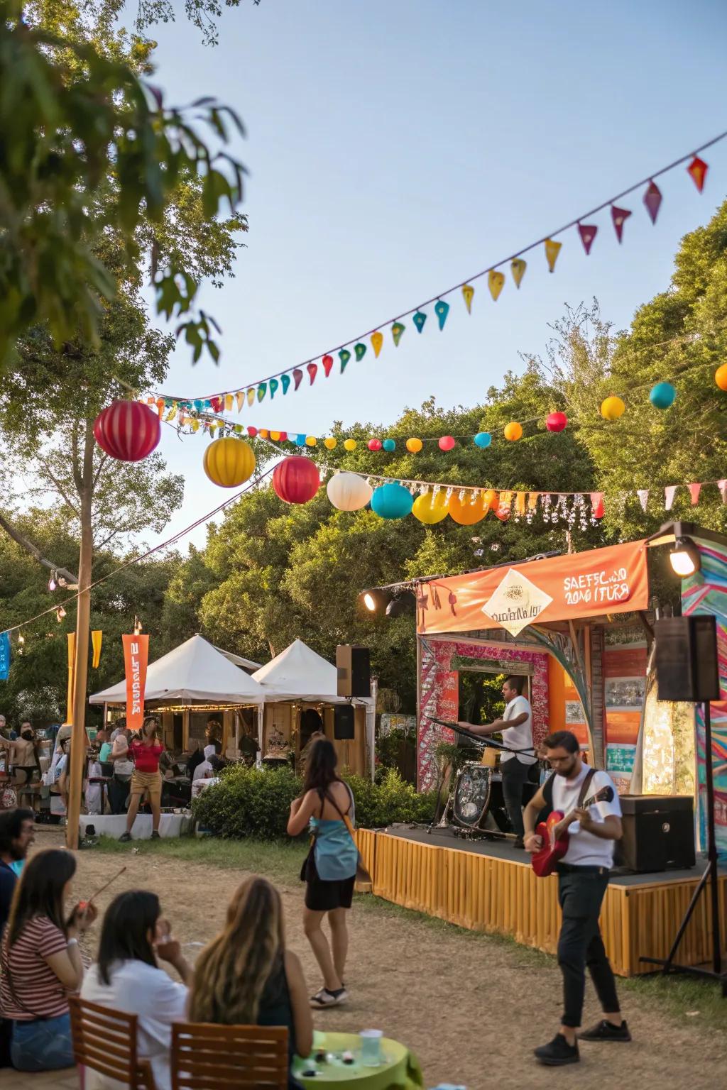 Bring festival vibes to your backyard with music and fun.