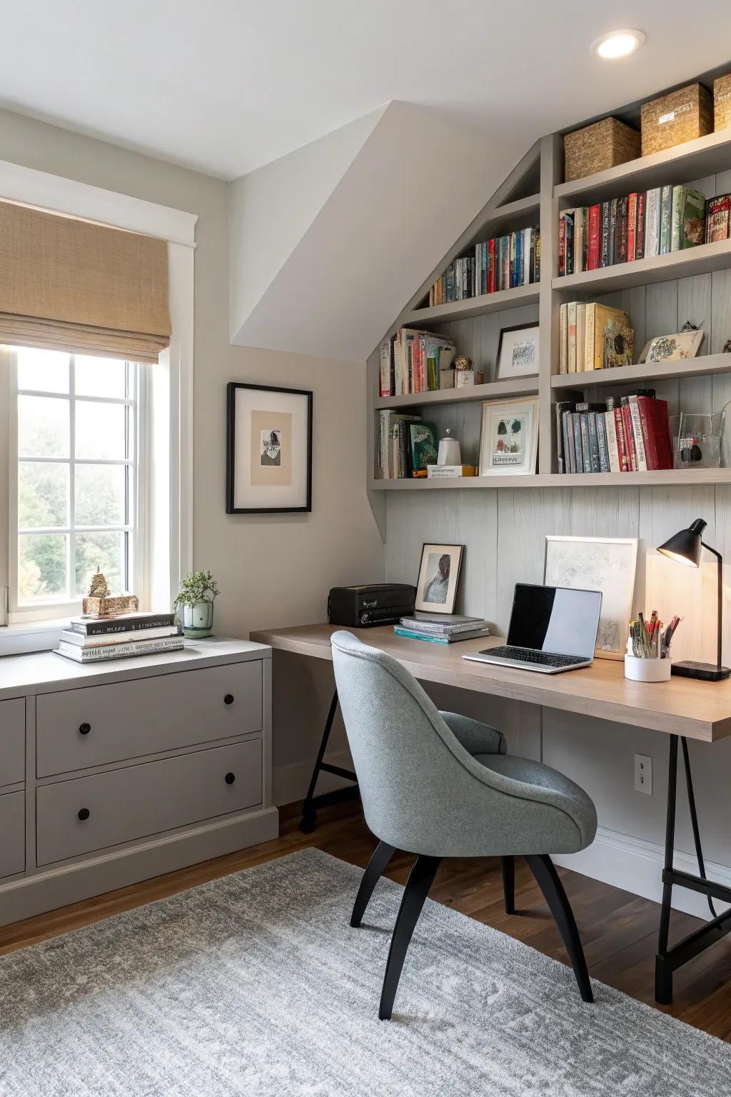 A thoughtfully designed home office can greatly improve your productivity and comfort.