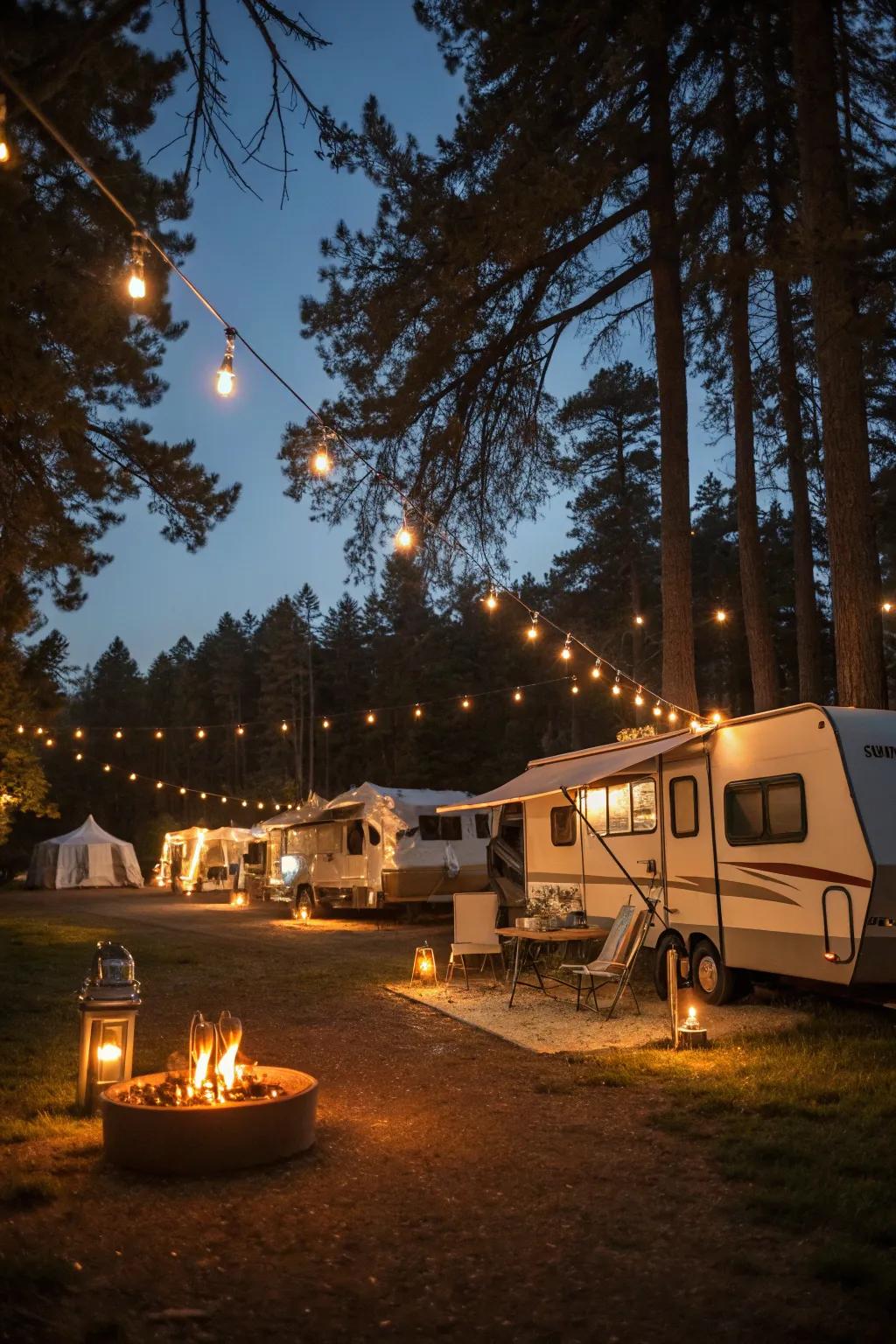 Distinct illumination options add magic to your evenings.