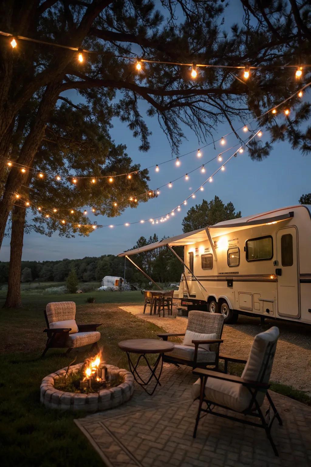Fairy lights sprinkle a touch of magic on your outdoor evenings.
