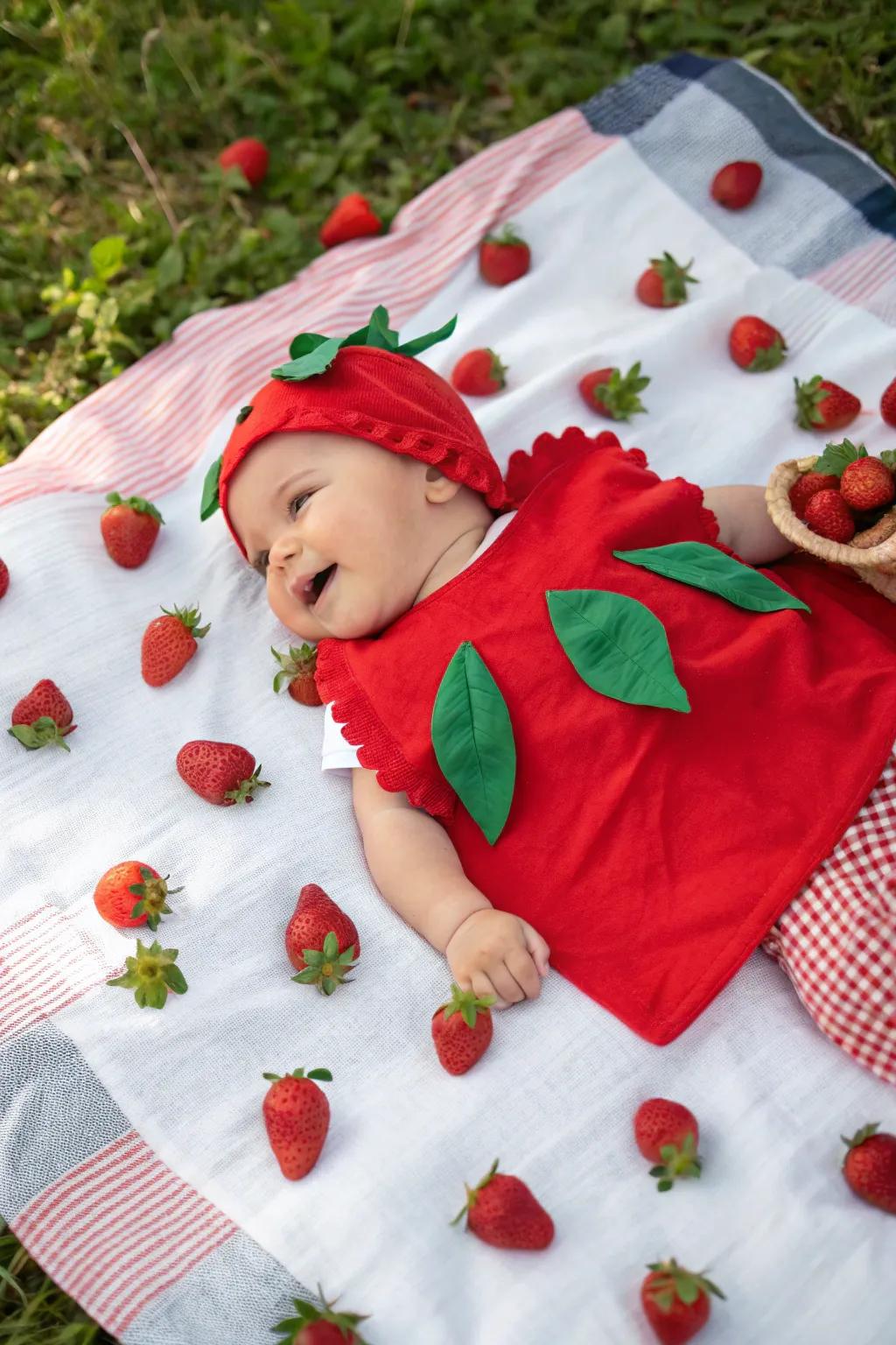 Berry sweet! This tiny berry is all set for trick-or-treating.