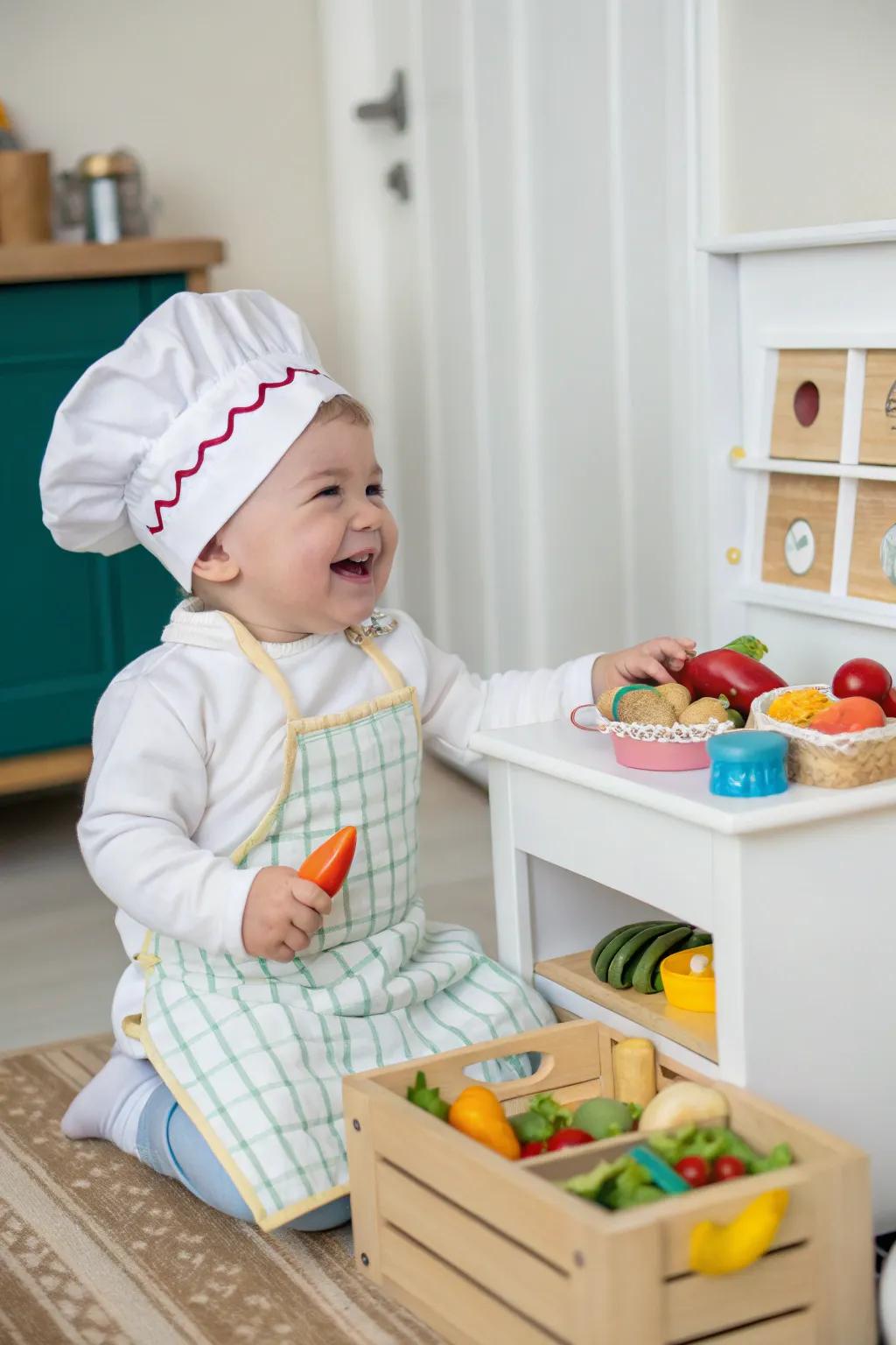 This mini prep cook is ready to cook up some Halloween treats.