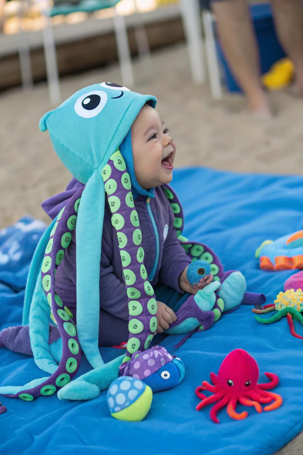 This little seastar is all set to have a blast in the sea.