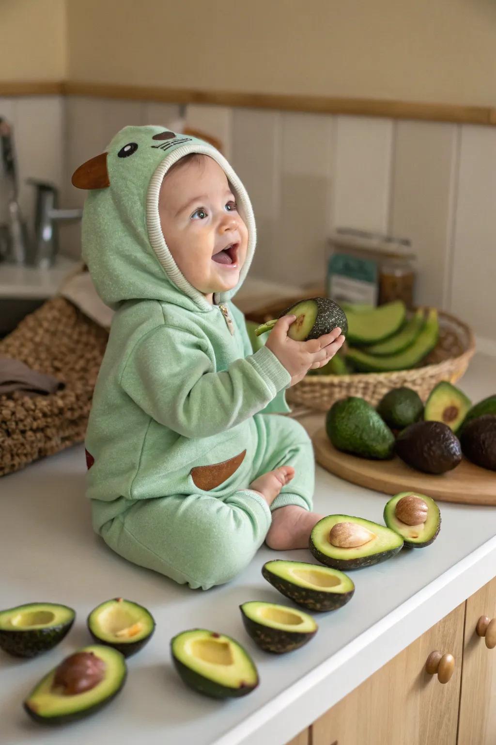 This tiny tot makes the most precious fruit in the whole bunch!
