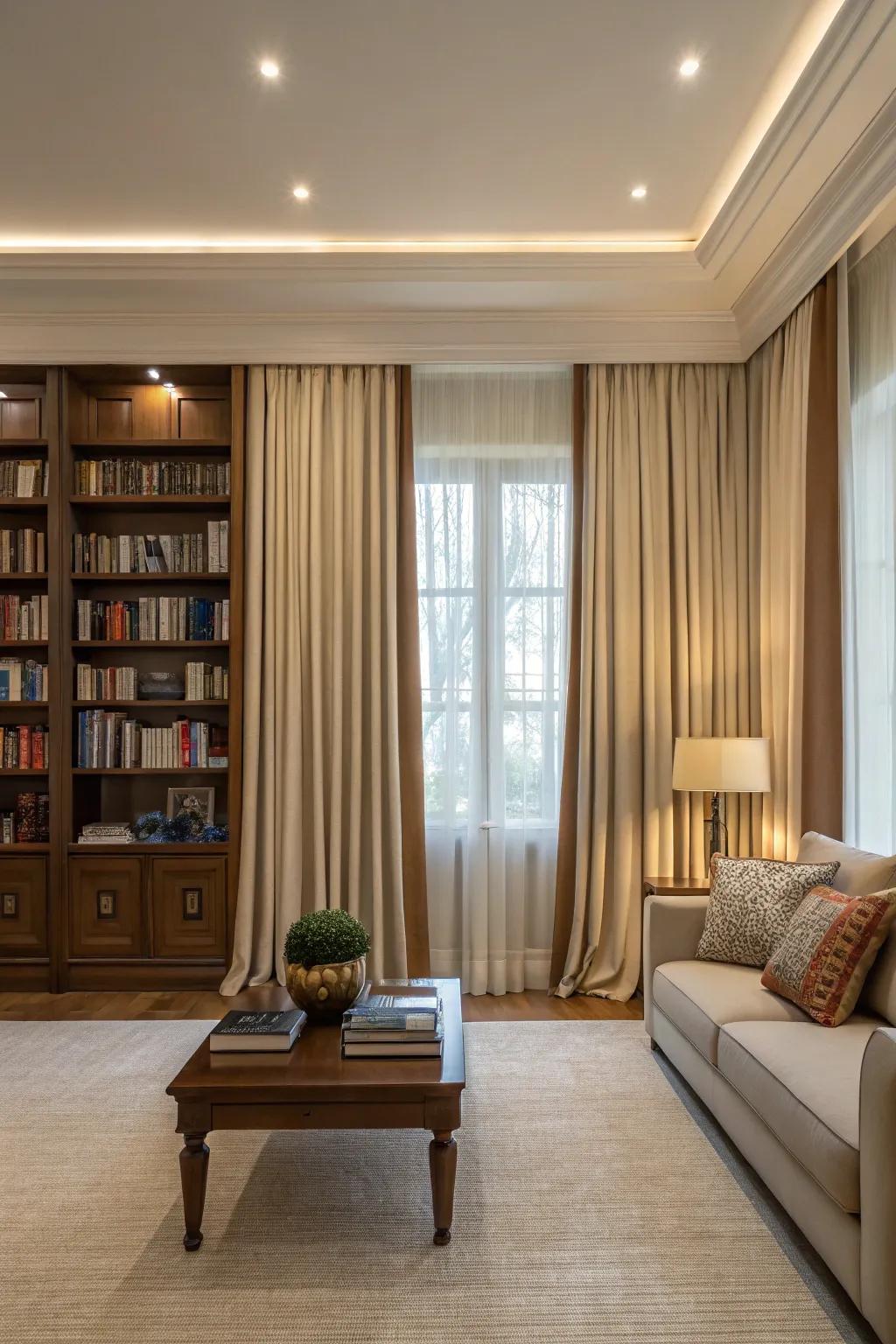 Symmetry in panel arrangement enhances visual harmony.