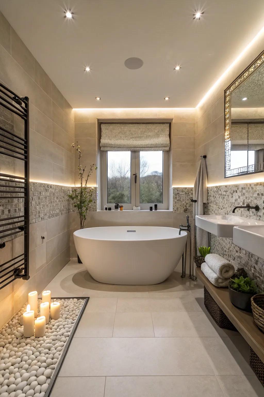 Detached tubs incorporate elegance and a sculptural element.