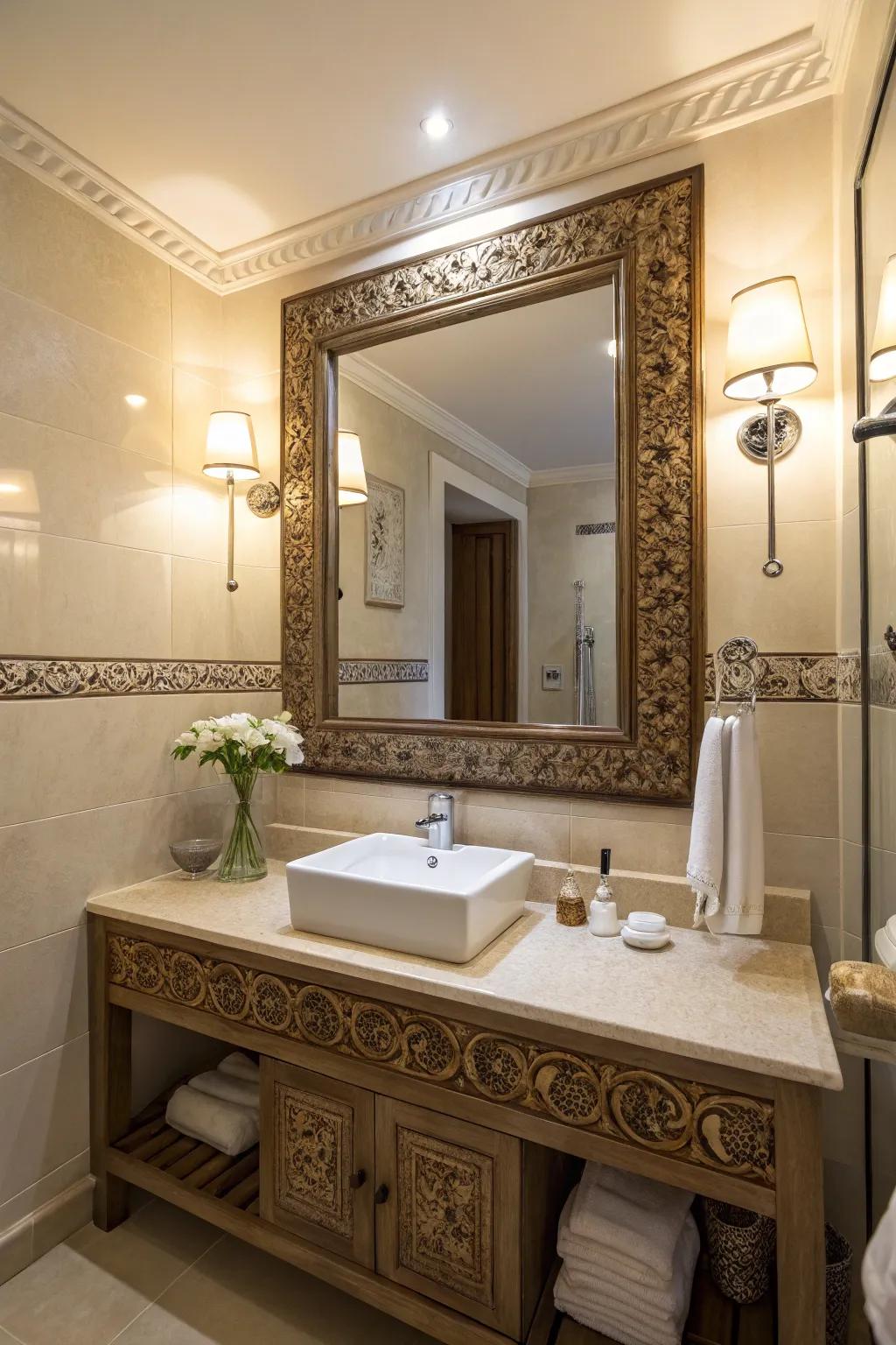 A statement reflector incorporates both functionality and flair.