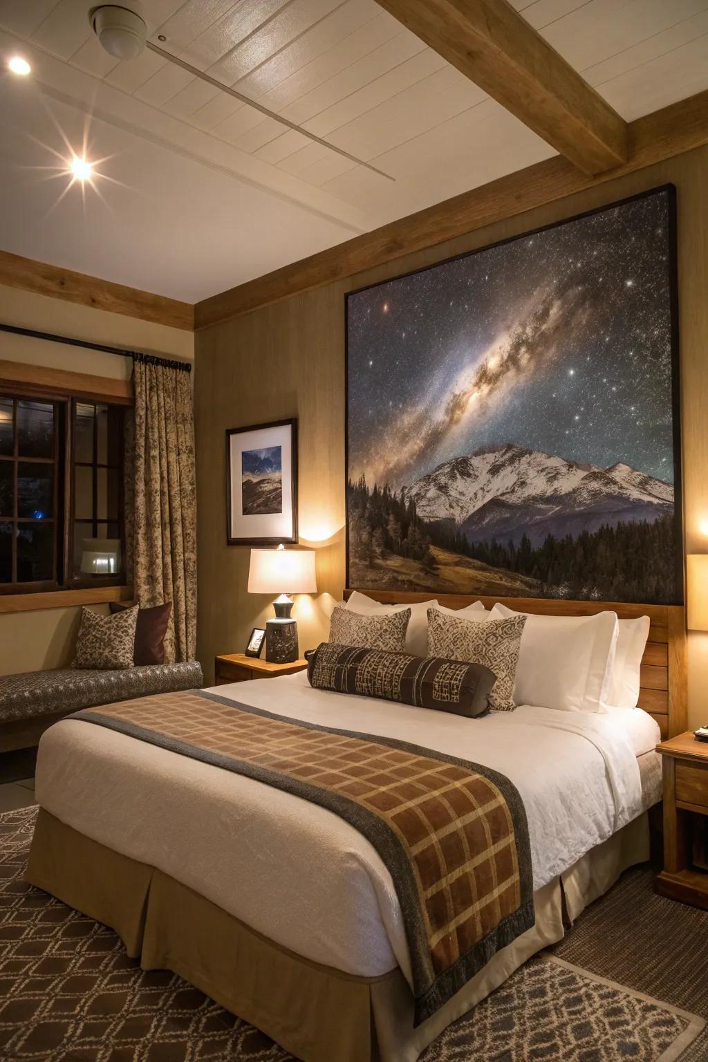 Celestial paintings foster wonder and serenity inside your personal sanctuary.