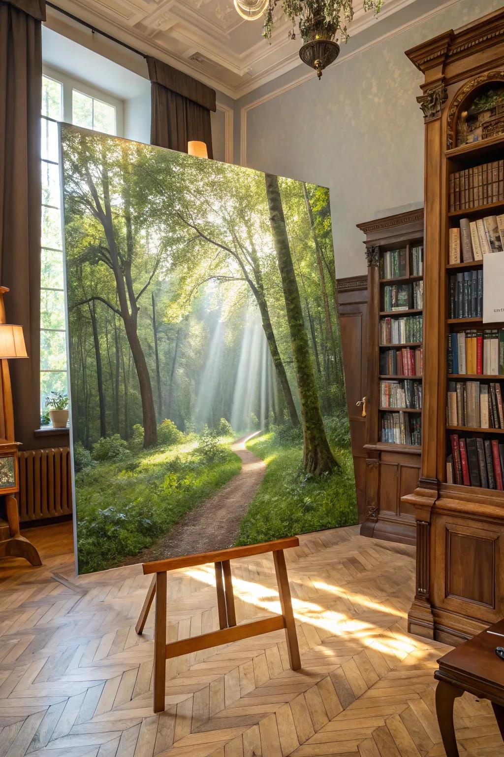 Art inspired by nature invites the heavenly beauty of creation into your abode.