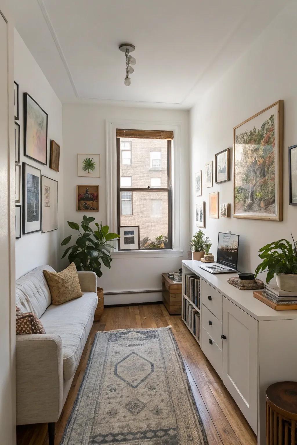 Simple decorations with a personal touch make a small space better.