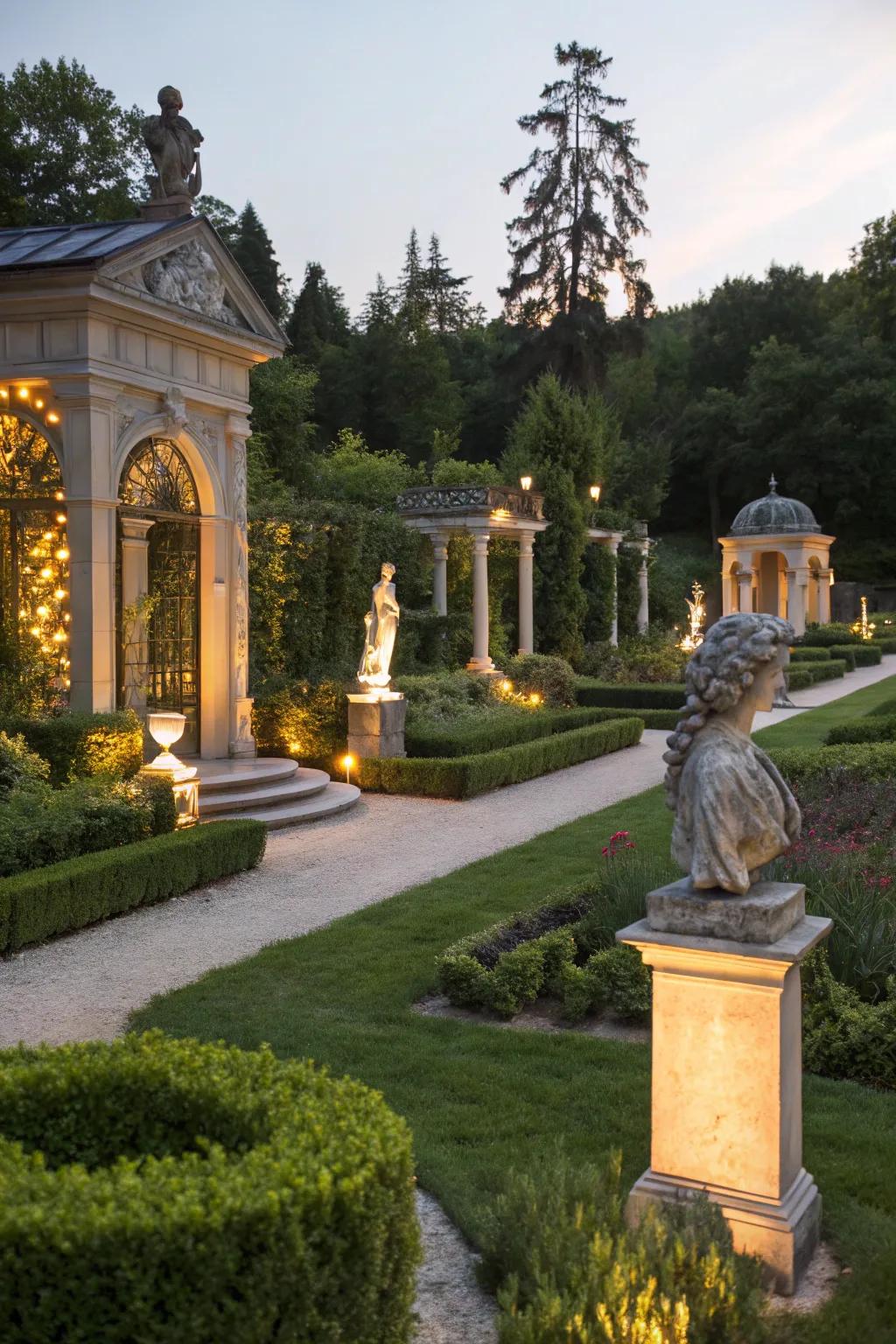 Use accent lighting to showcase your outdoor space.