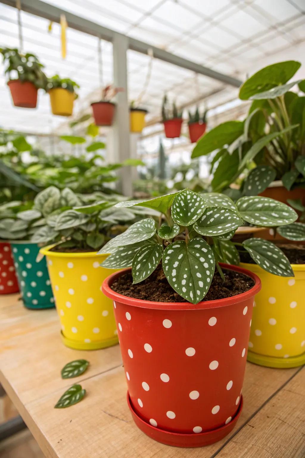 Brighten your space with speckled leaf plants.