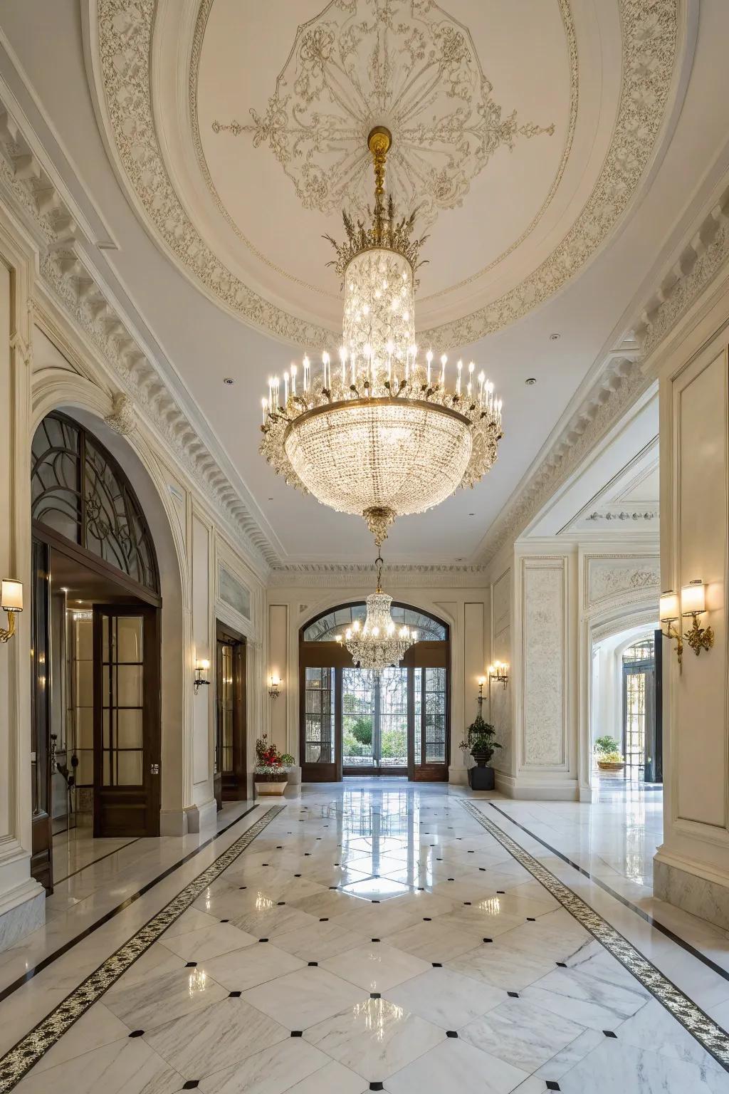 An impressive entrance that radiates luxury and refinement.