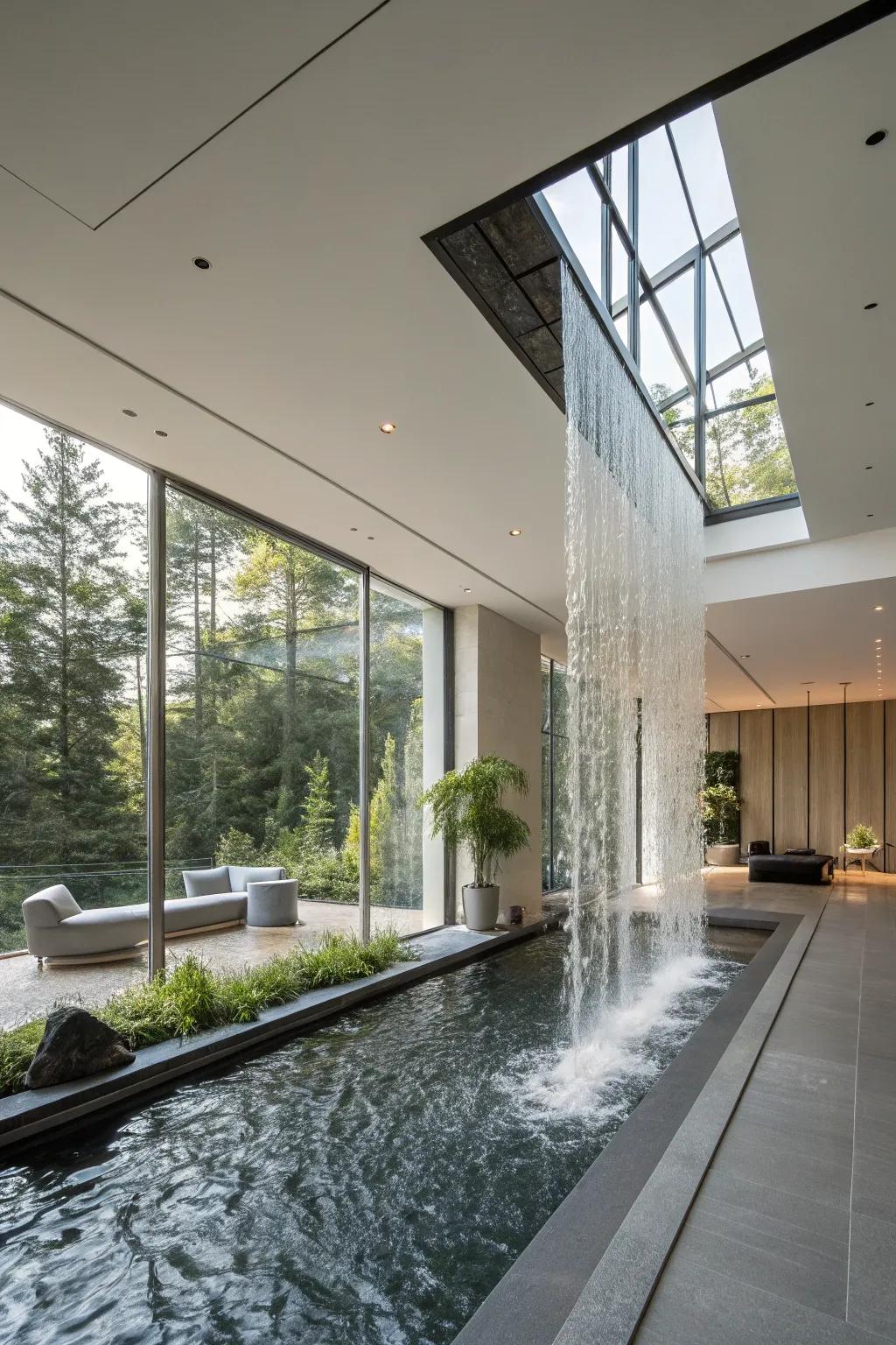 An indoor water feature that soothes all the senses.