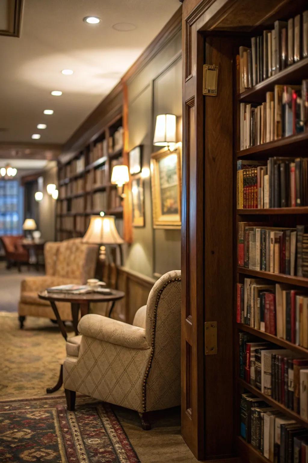 A concealed area that enhances mystery and charm.