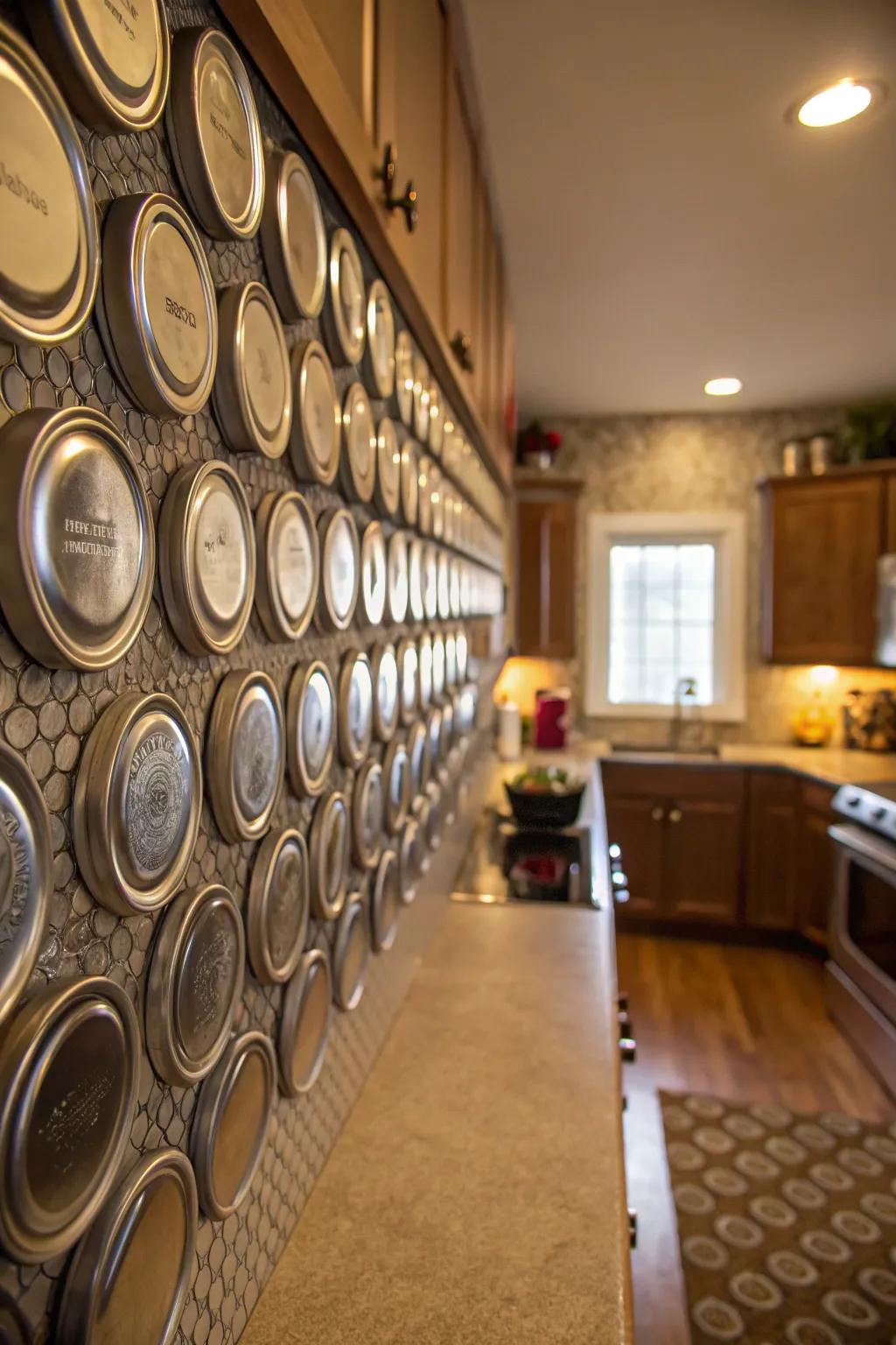 Jar tops reinvented for an industrial chic aesthetic.