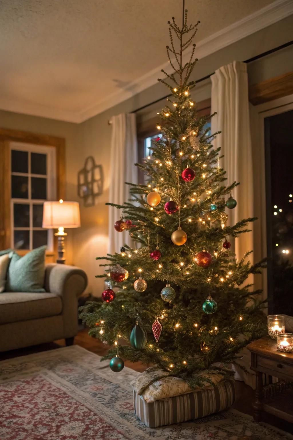 Classic decorations bring nostalgia and warmth.