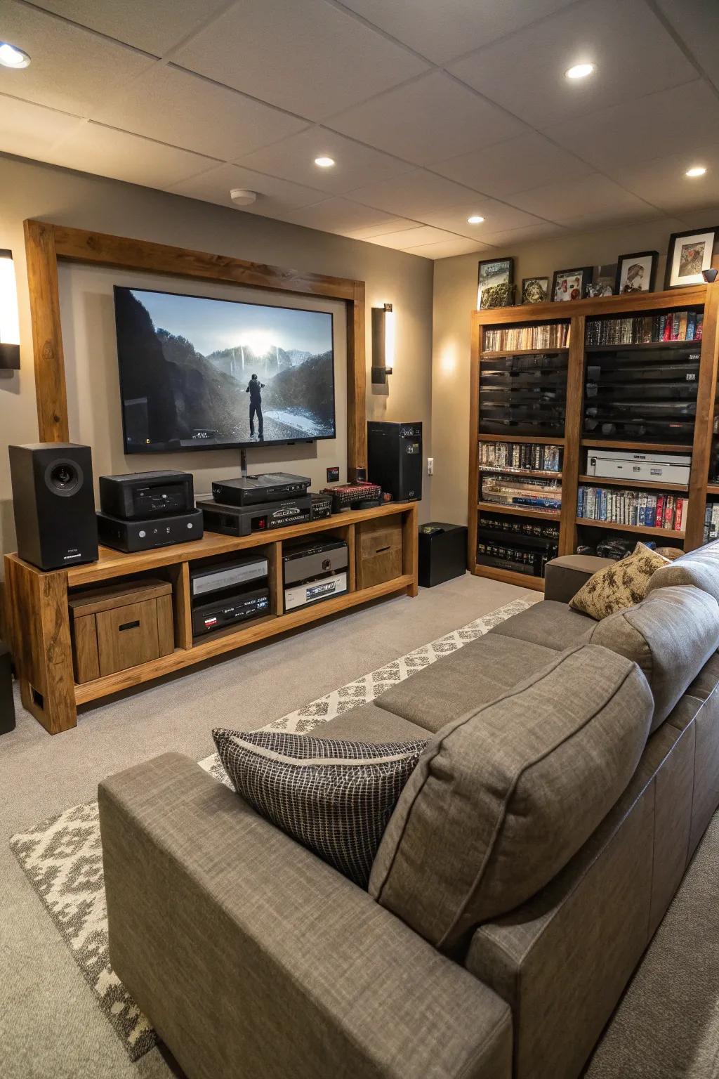 Surround sound systems deliver an immersive audio experience.