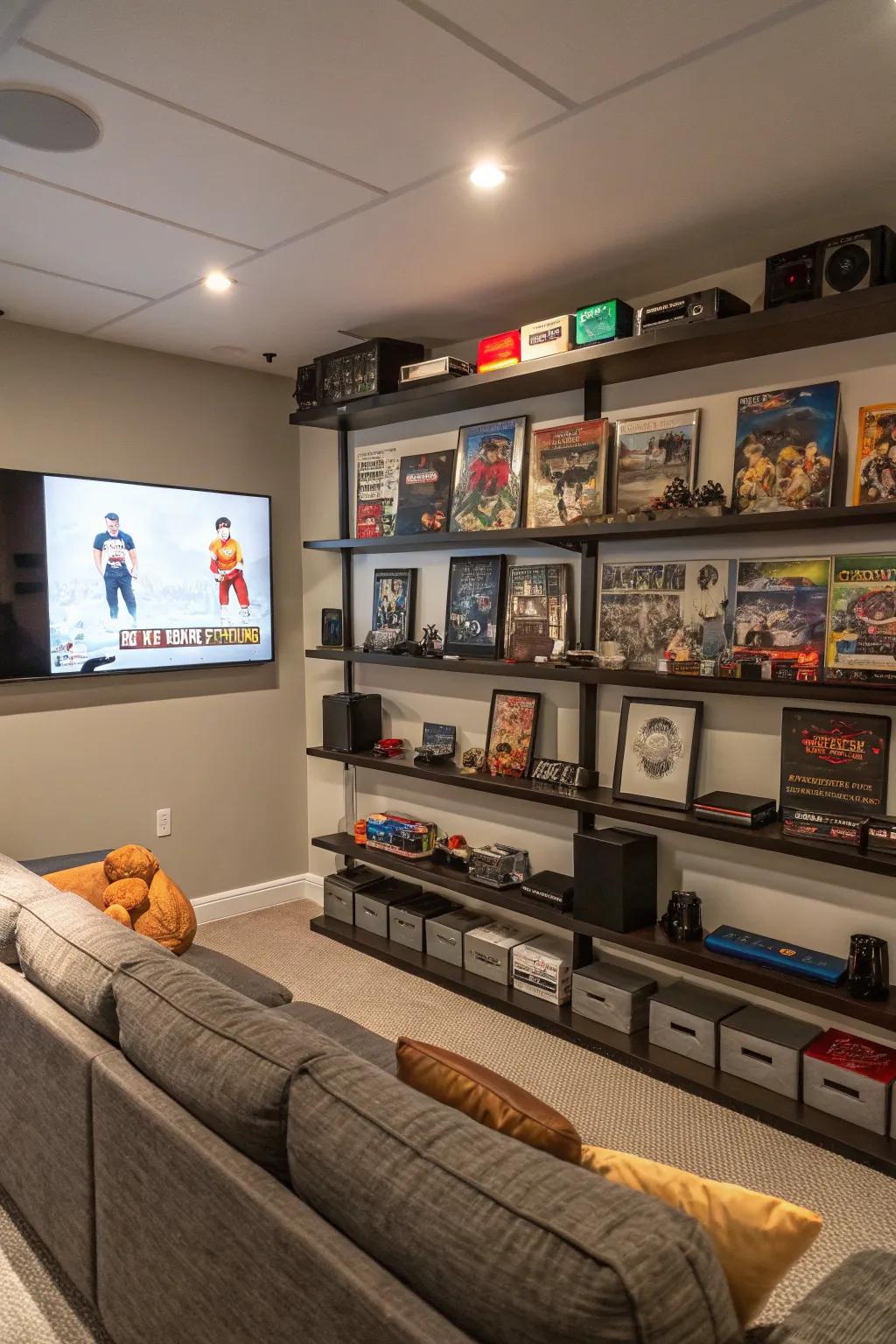 Collectibles add a personal touch to your gaming space.