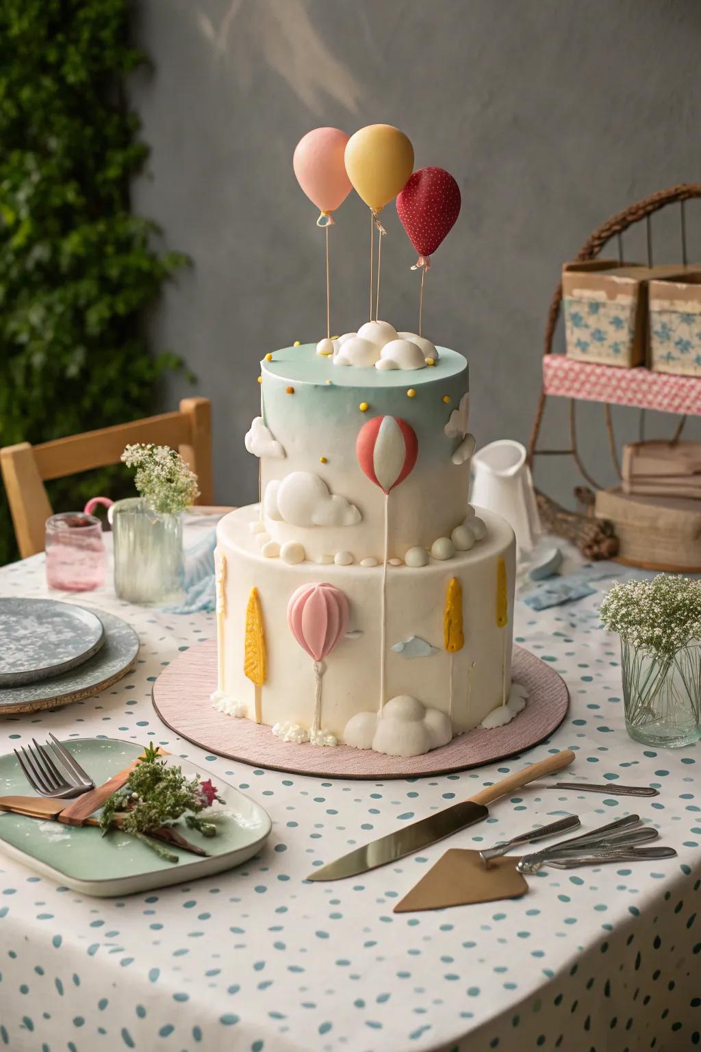 A Surrealist cake sparks a dreamlike and reflective ambiance.