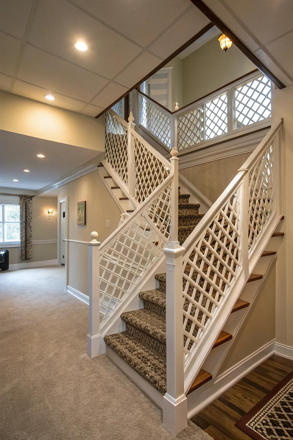 Open lattice designs provide a decorative yet airy solution.