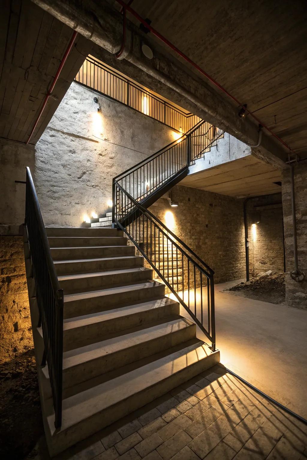 Floating steps bring a touch of surprise and sophistication.