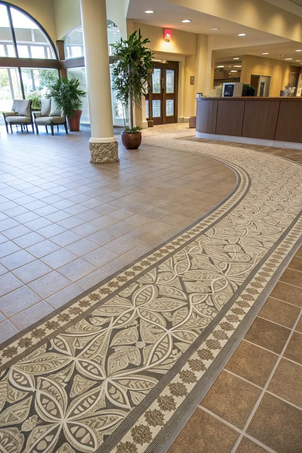 Organic patterns for a natural transition