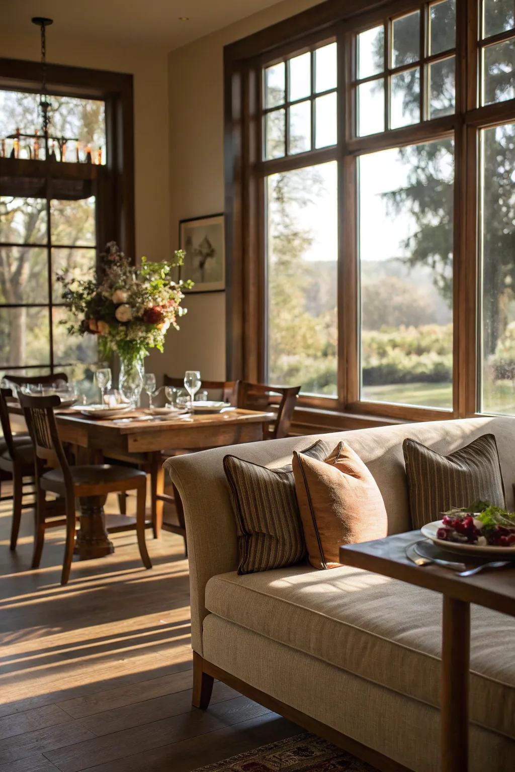 Create a sunlit nook with strategic placement.