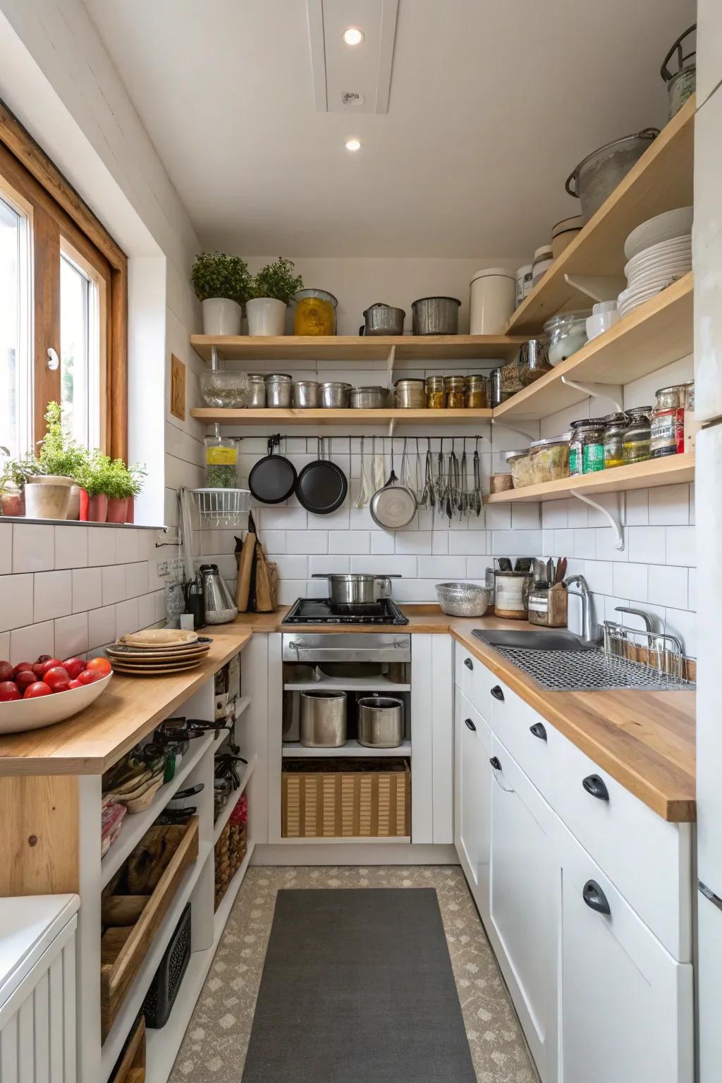 A compact kitchen that proves size doesn't limit functionality.