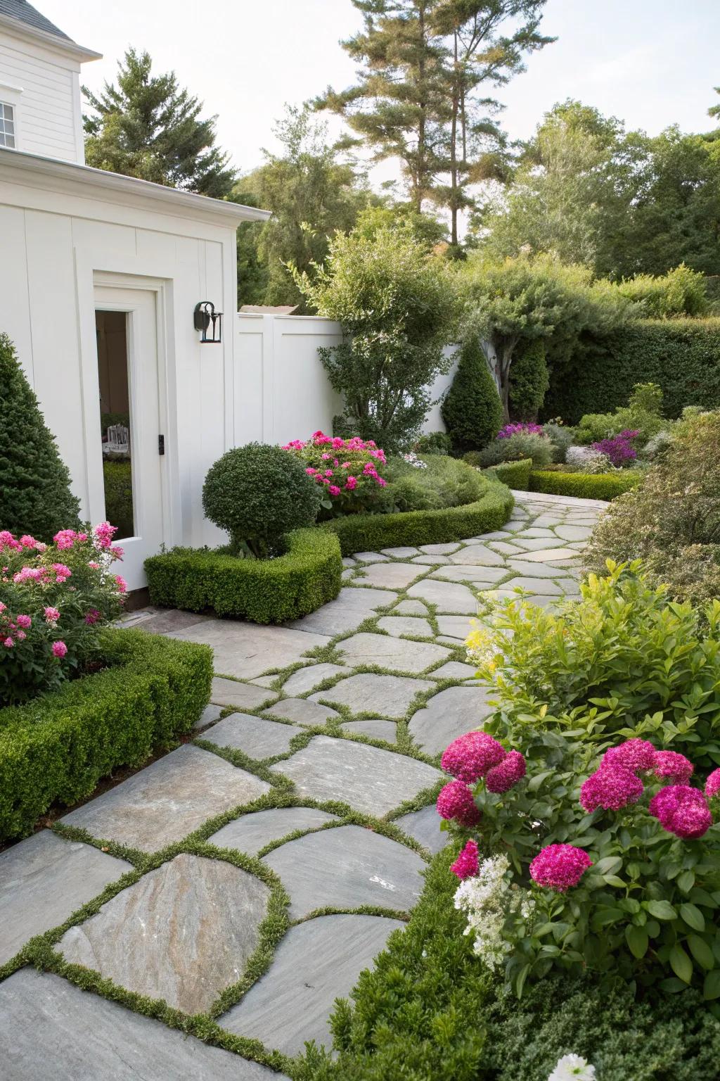 Stone ground cover offering a neat and tidy garden appearance.